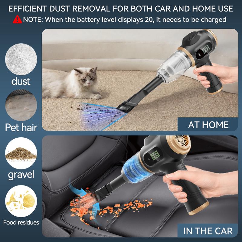 xietv™ Insanely Powerful Cordless Car Vacuum — 19000Pa, 6-in-1 Deep-Clean System