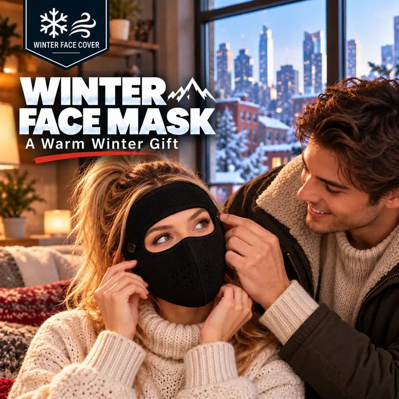 Fleece-Lined Winter Face Mask with Detachable Goggles