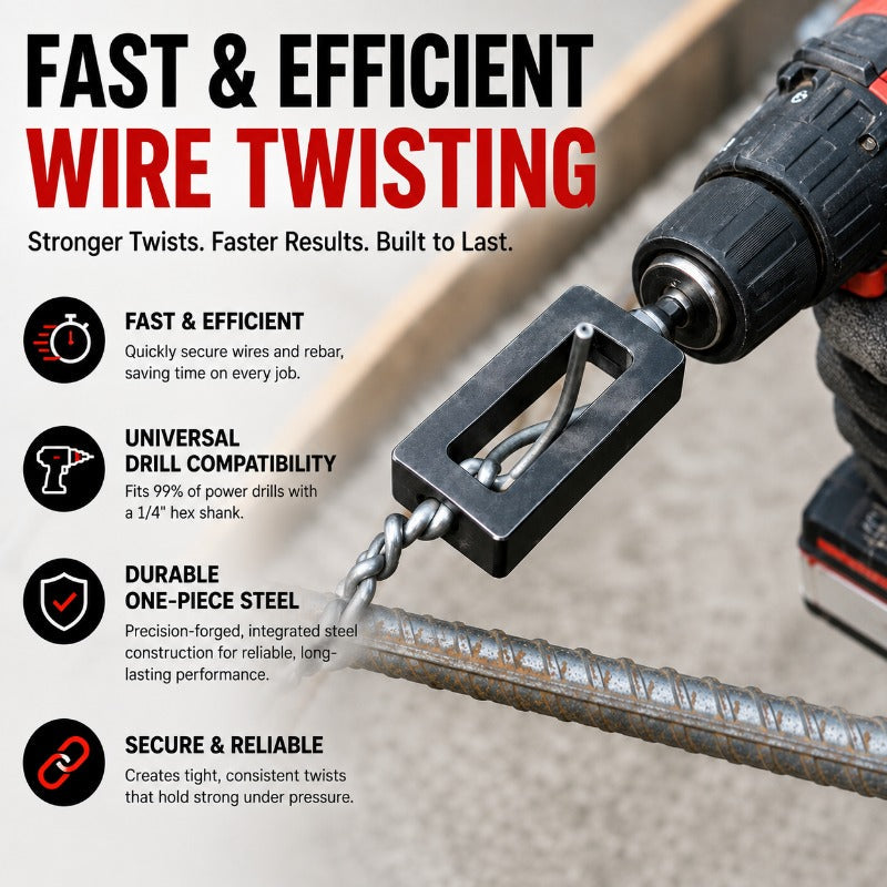 Xietv™ — Turn Your Drill Into a Powerhouse for Rock-Solid, Effortless Wire Ties