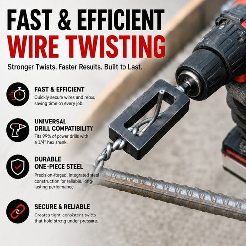 Xietv™ — Turn Your Drill Into a Powerhouse for Rock-Solid, Effortless Wire Ties