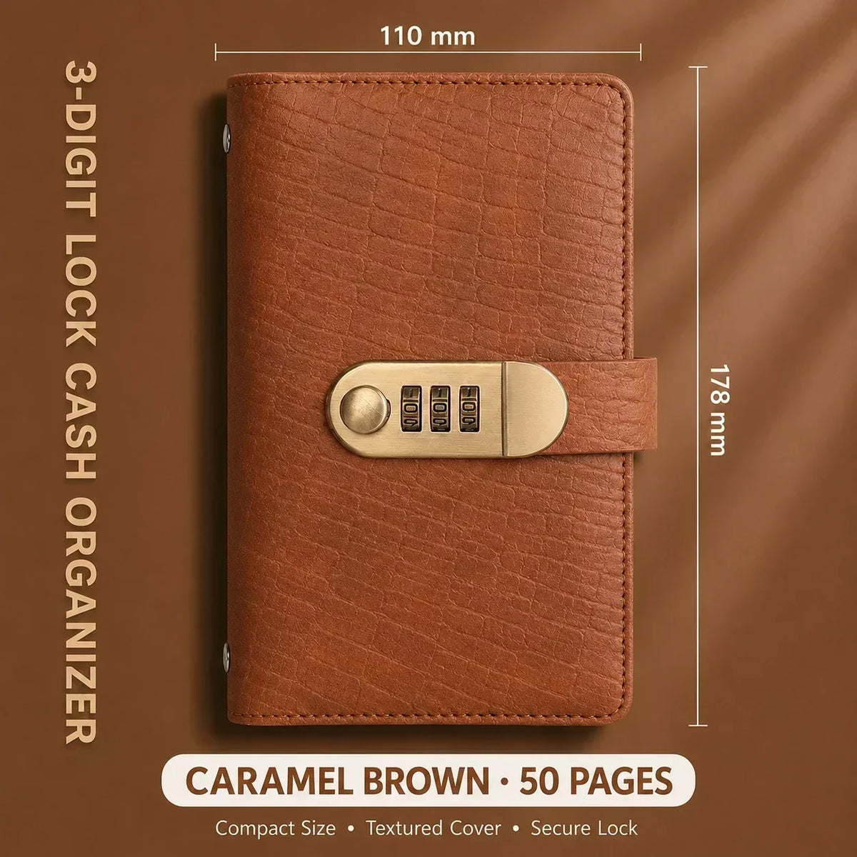 Locking Banknote Collection Booklet | Holds 100 Bills