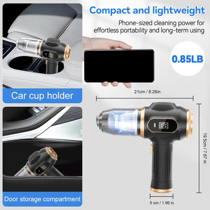 xietv™ Insanely Powerful Cordless Car Vacuum — 19000Pa, 6-in-1 Deep-Clean System