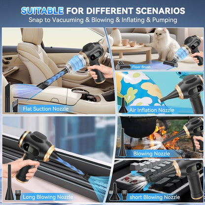 xietv™ Insanely Powerful Cordless Car Vacuum — 19000Pa, 6-in-1 Deep-Clean System