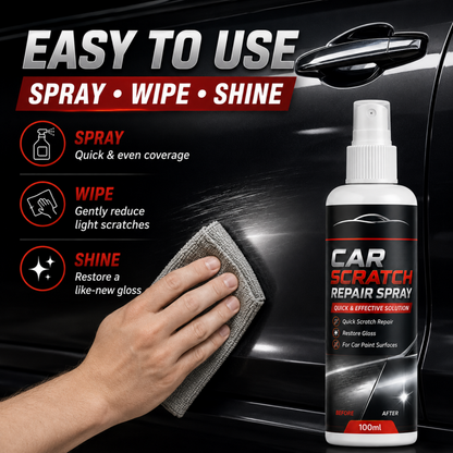 🥳2026 HOT SALE🥳💞50K+ SOLD!🚗✨ 49% OFF! Universal Car Scratch Repair Spray – Erases light scratches, swirl marks & scuffs fast. No body shop needed – restore your car’s gloss in minutes! 🛡️💨